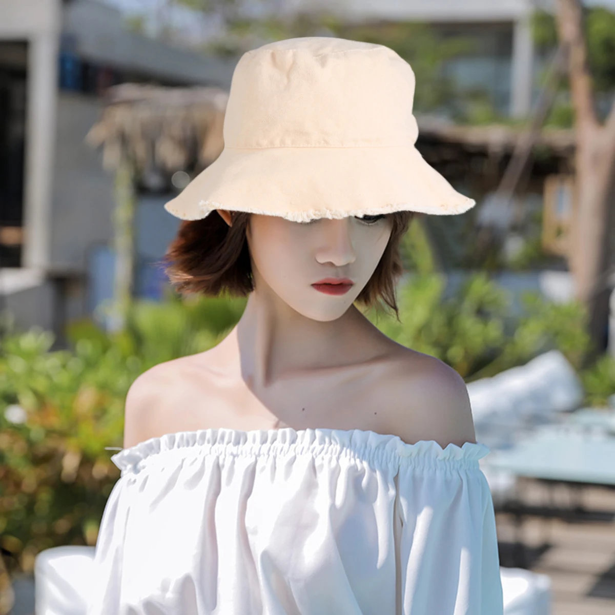 

Fashion Fisherman Hat Sun Protection Uv Resistant Wide Brim Bucket Hat Foldable Lightweight Outdoor Beach Camping Gardening