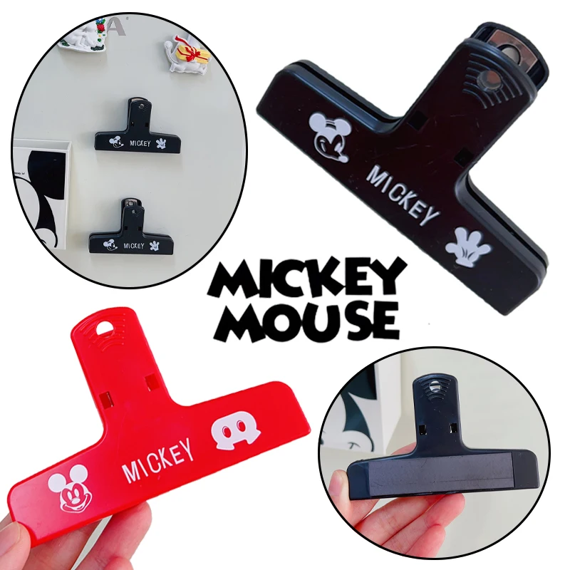 مشبك ورقي من ديزني ميكي ماوس مغناطيس للثلاجة ، رابط بلاستيكي كرتوني ، لوازم مدرسية ومكتبية ، أدوات مكتبية منزلية #1