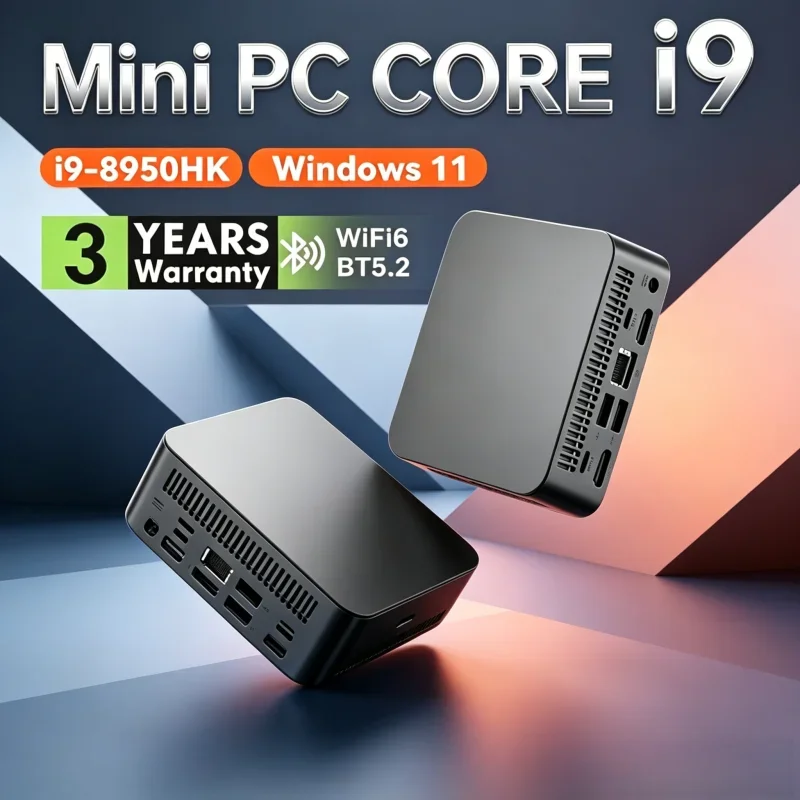 

2026 Seraphic Portable MINI PC Windows 11 Pro Core I9 8950HK RAM 1TB 2TB SSD WIFI 6 BT5.2 4K HD Luculent Multimedia