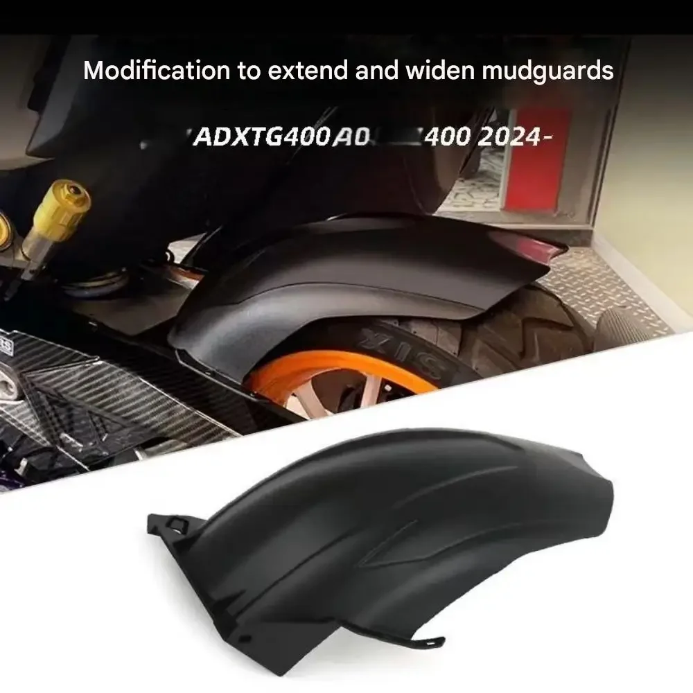 High-quality 2024-2025 model rear wheel mudguard extension for SYM ADXTG400 motorcycles - non-destructive installation.