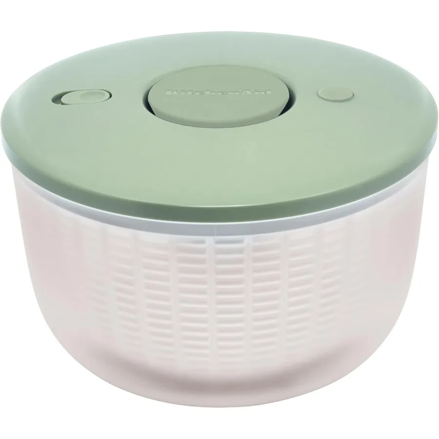 Uniwersalna wirówka do sałatek o pojemności 7,43 kwarty do efektywnego suszenia świeżej zieleni, owoców i warzyw w kuchni, idealna do przygotowywania sałatek.