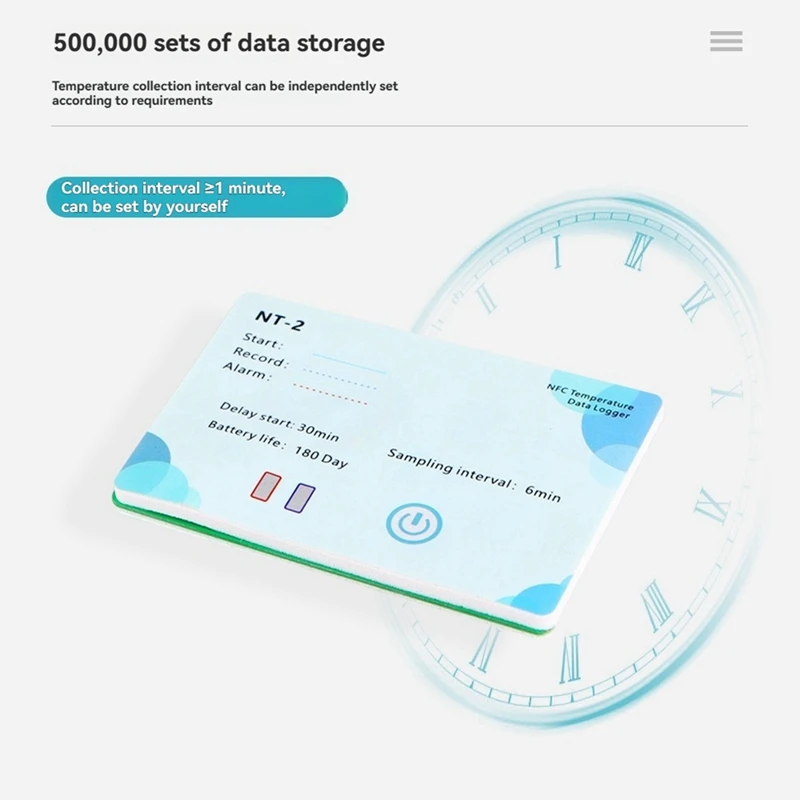 N75R-NFC Wireless Data Recorder 180 Days Data Logger LCD Indicator 500,000 Groups For Chemical NFC