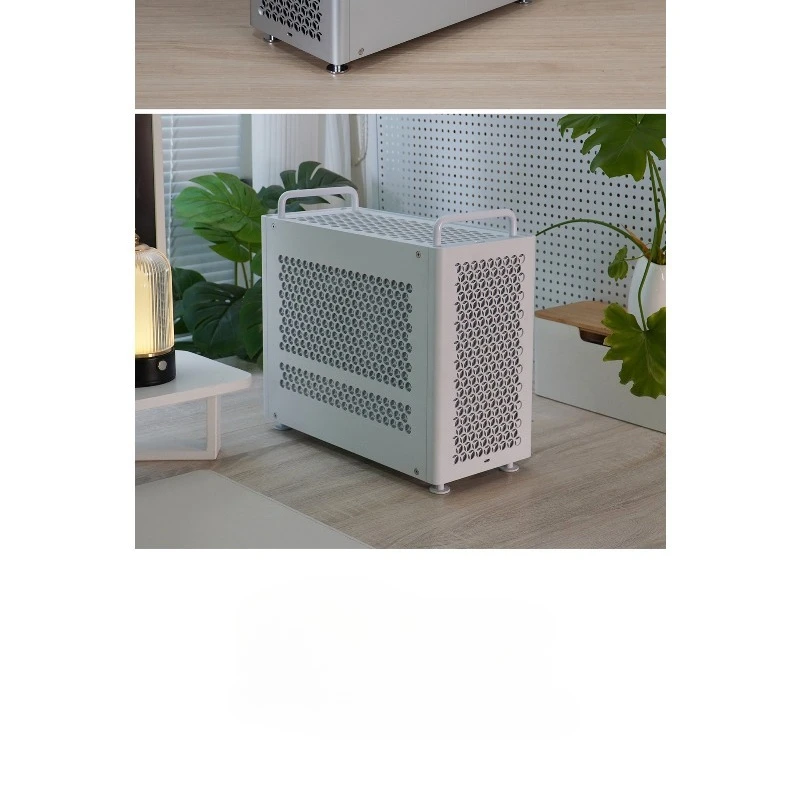 SpotB2Pro Small Form Factor PC Case – All Aluminum Matte, Supports Micro-ATX Motherboard, SFX Power Supply, 240mm Radiator
