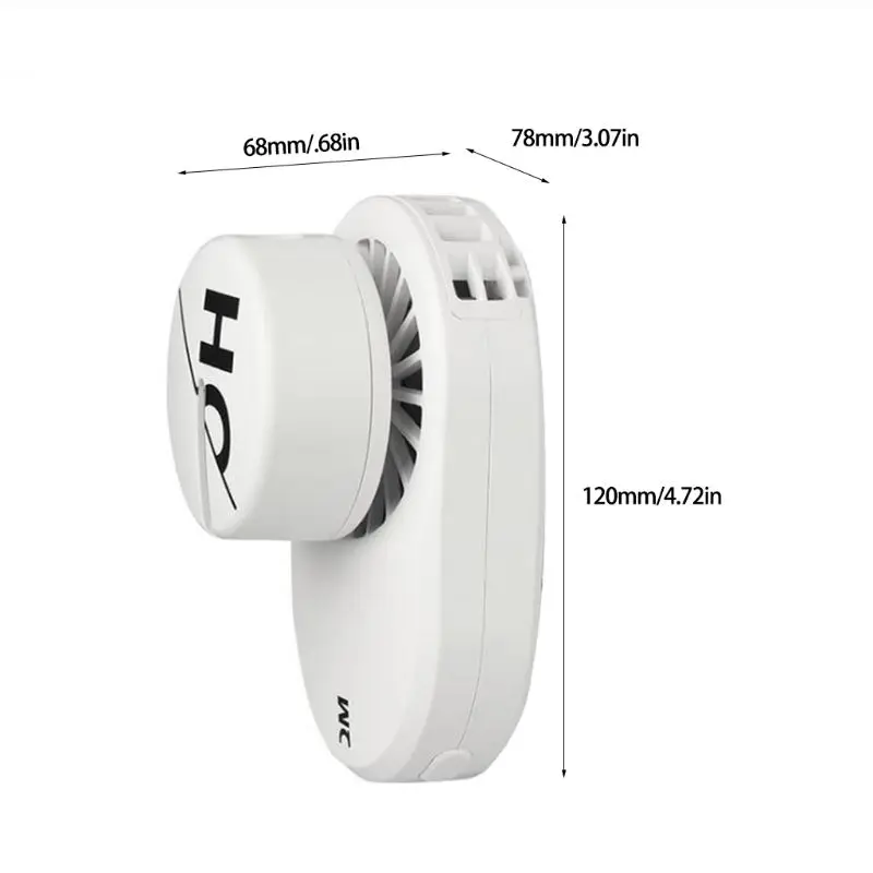 クリップタイプ小型 USB ファン 3 速度吊り首ファンパーソナル静音冷却ファンドロップシップ