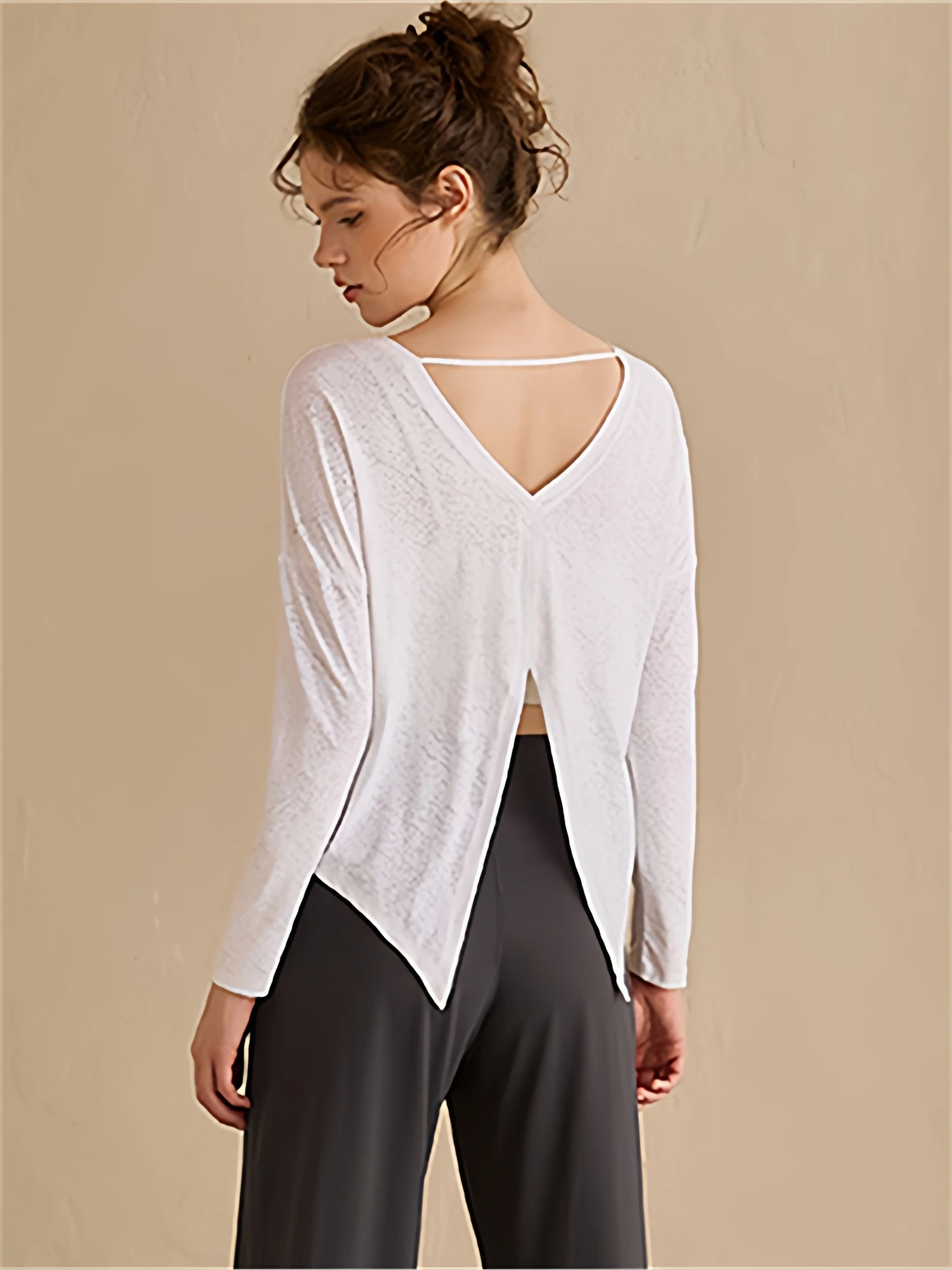 

Spor Long Sve T-irt Women's Autumn Winter New Sle Bal Loose Qui Dry Running Fitn Yoga Top Ocnltiy Original...