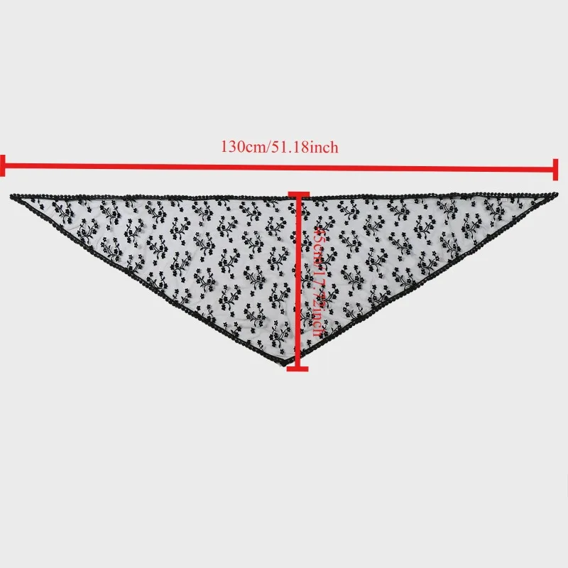 Korean Style Lace Fart Curtain Niche Belt Hollow Flower Triangle Towel Shawl Waist Towel Party Photo Booth Prop