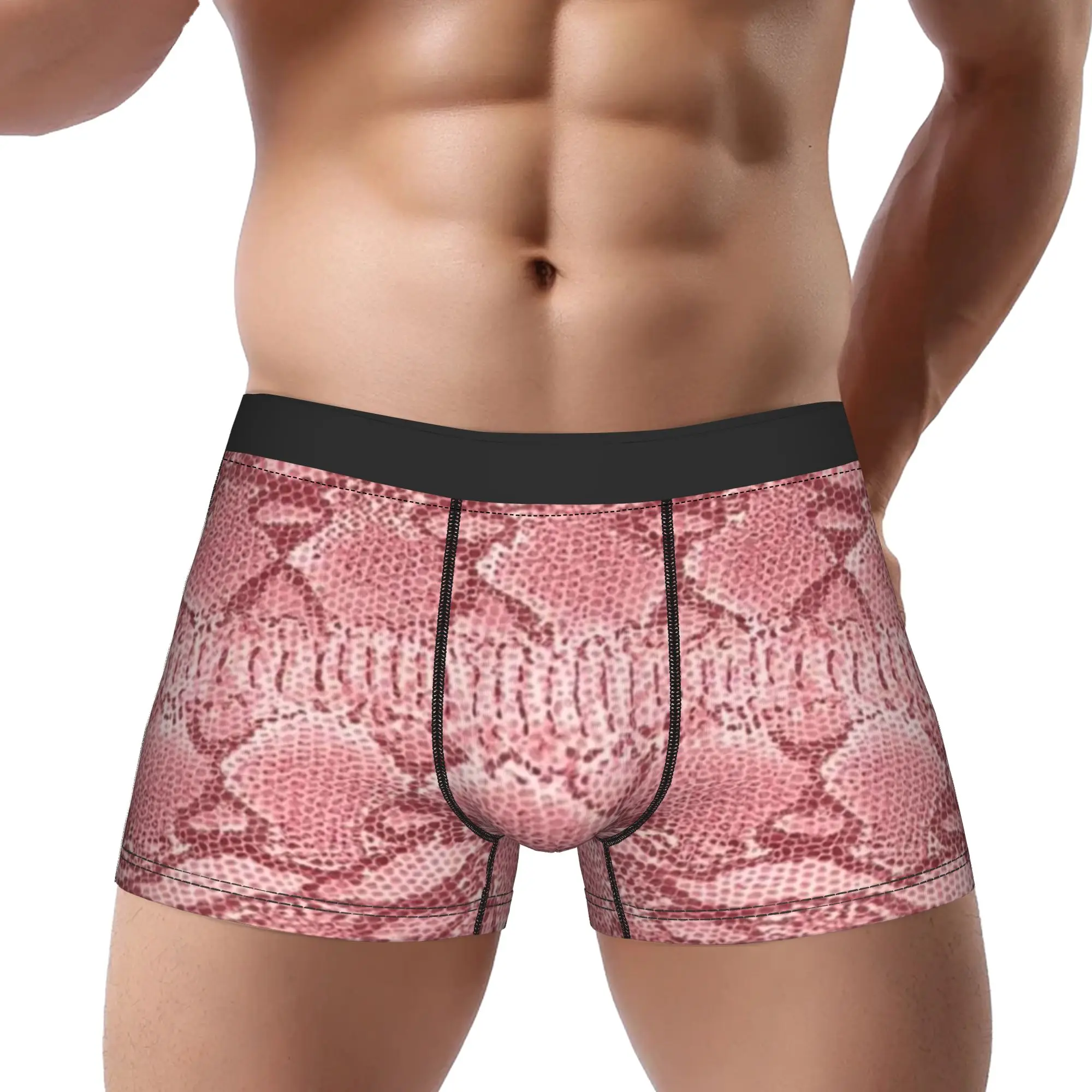 Pattern (11) Snake Skin Underpants Homme Panties Man Underwear Print Shorts Boxer Briefs