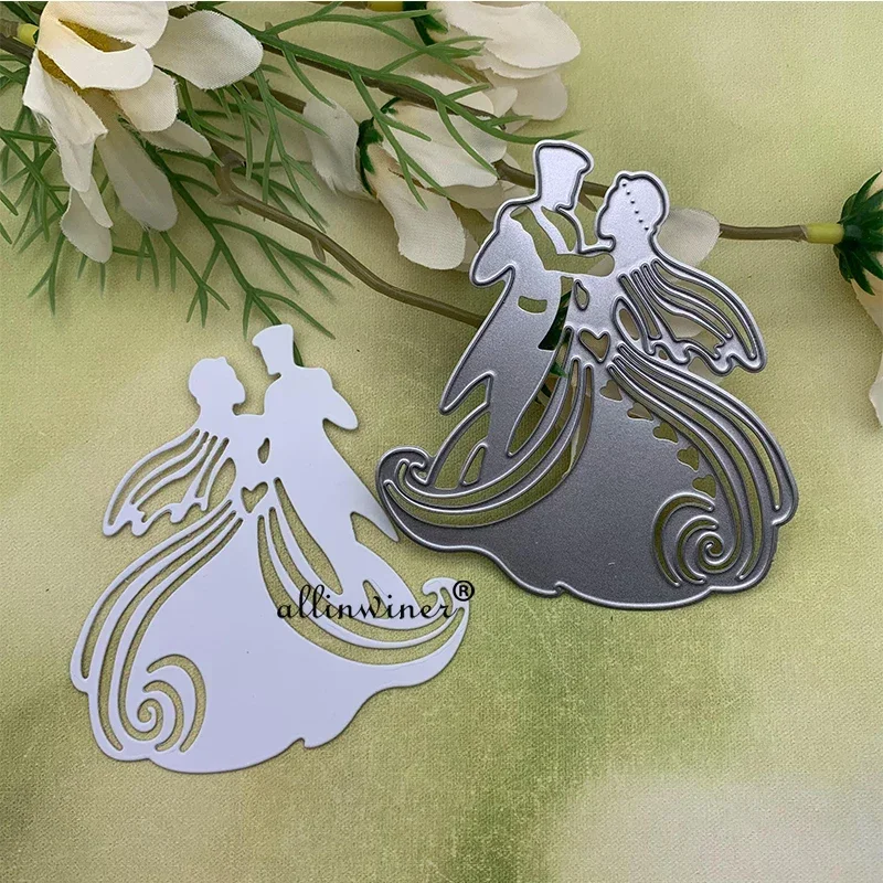

Bride and groom Metal Cutting Dies for DIY Scrapbooking Album Paper Cards Decorative Crafts Embossing Die Cuts