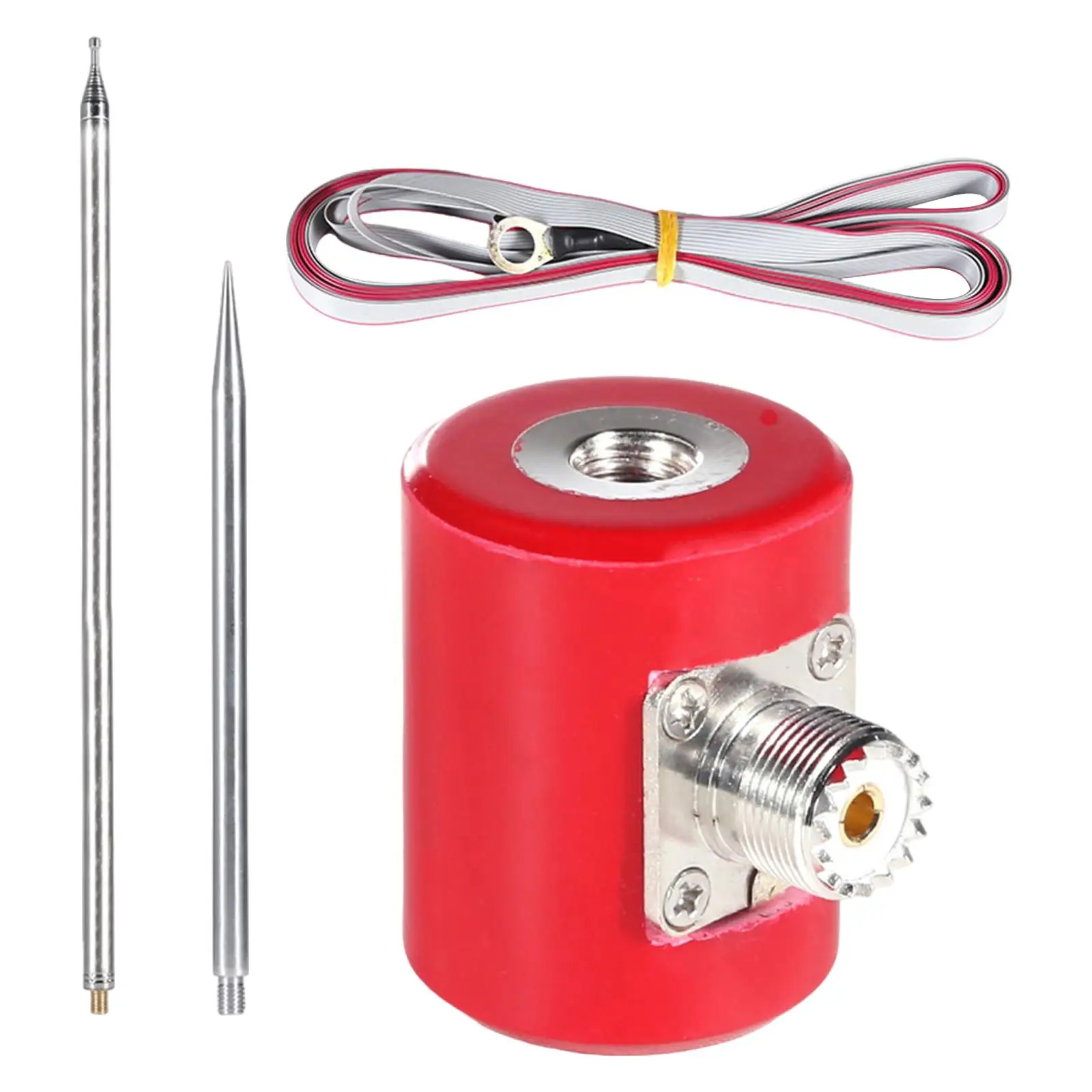 

Qrp Antenna Easy Install Portable Sturdy Stable Transmission 1/4 Wavelength Stainless Steel Compatible Multifunction 14M-30MHz