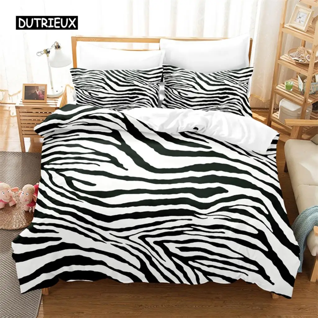 

Creative Zebra Bedding Set Duvet Cover Set 3d Bedding Digital Printing Bed Linen Queen Size Bedding Set Fashion Design