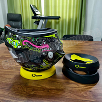 SOMAN Helmet Support Pad Portable Motorcycle Helmets Stand Donut Ring Scratch-resistant Anti-skid Anti-scratch Moto Accessories
