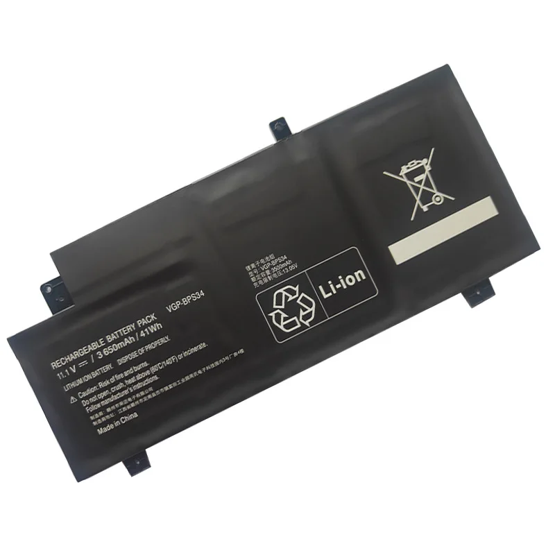 3650mAh VGP-BPS34 Laptop Battery for SONY Vaio Fit 15 Touch SVF15A Series SVF15A1ACXB SVF15A1ACXS SVF15A17CLB SVF15AC1QL 41Wh