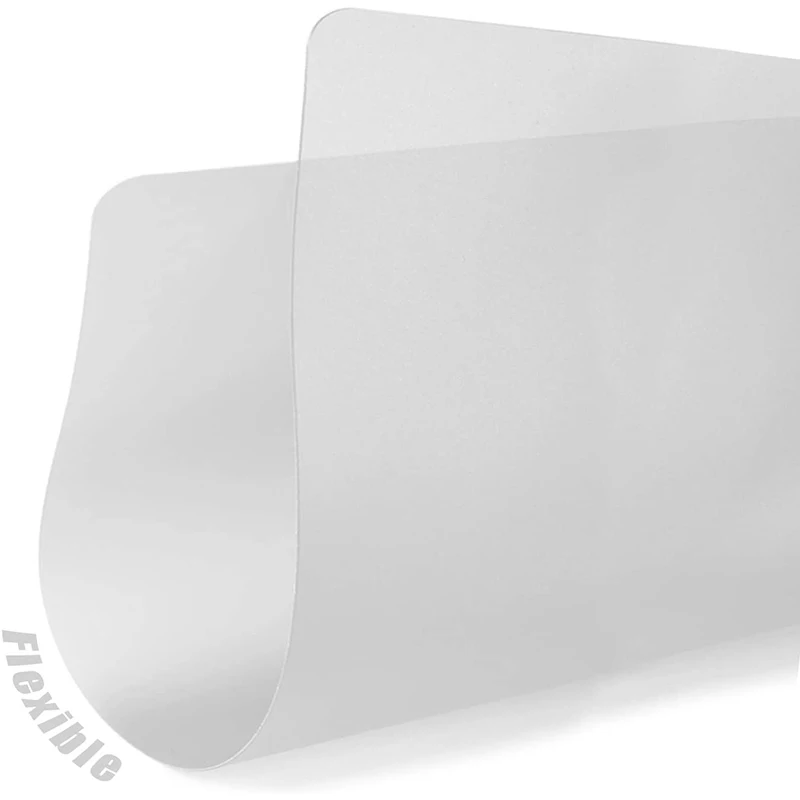 투명 유연한 플라스틱 도마 매트 세트, 무광 투명 주방 도마, 17.5x12 인치, 7 개 세트