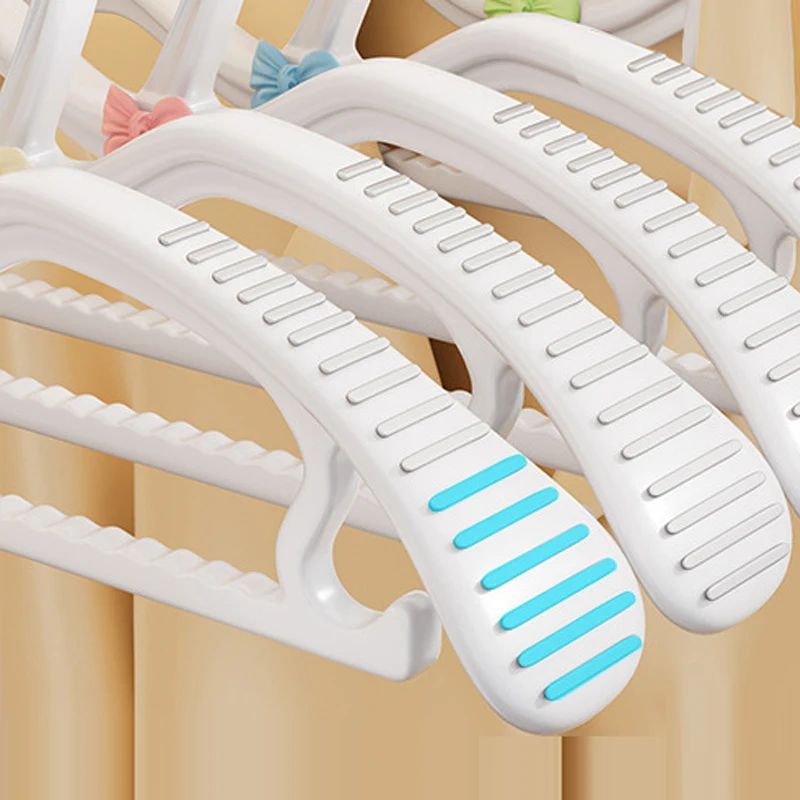 

New 10pcs/set Short Neck Non-slip Clothes Hanger Home Use Space Saving Neck Narrowing Low Hanger Storage Anti-Shoulder Corner