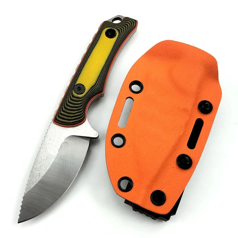 

Высококачественный походный нож с рукоятью G10, для охоты в джунглях, с ножнами K и ременным креплением, незаменимое снаряжение для самообороны и повседневного ношения (EDC)