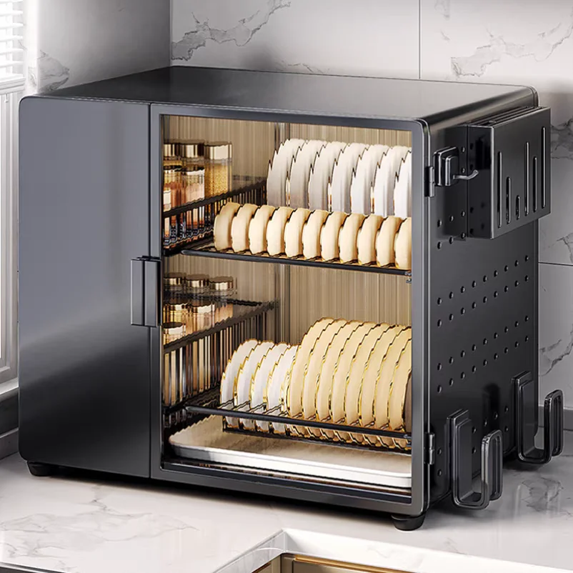 

Multi functional drainage cabinet, cutlery rack, kitchen dish rack, kitchen supplies dish storage cabinet YX578TB