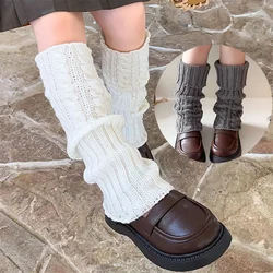 New Autumn Winter Children Leg Warmers for Girls Lolitas Style Twist Knitted Socks Warm Foot Cover Sweet Guards Socks