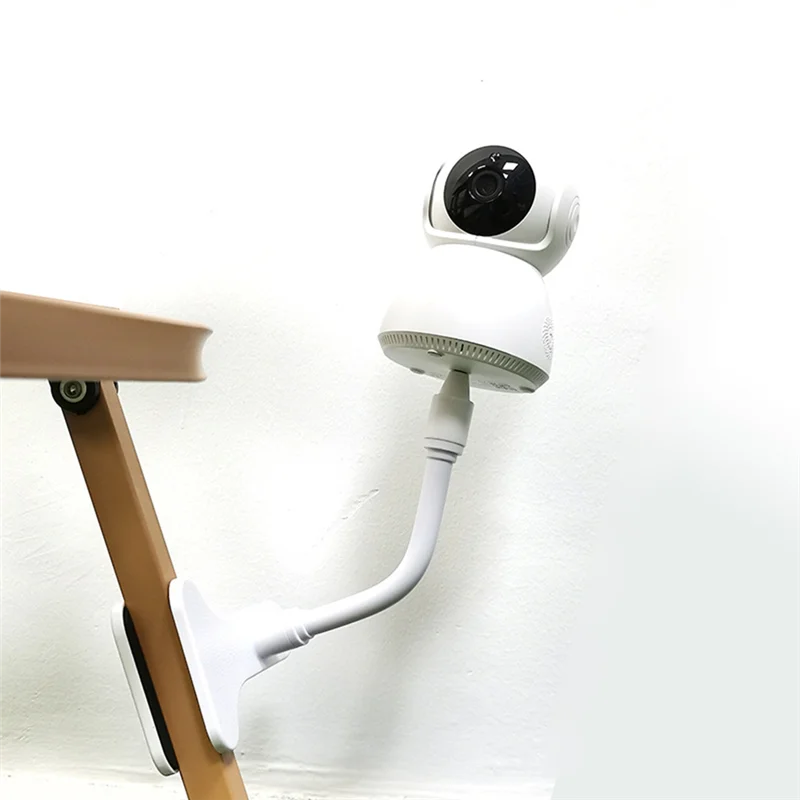 GROCE-Universal No Punching Clip Mount Webcam Stand Attaches To Crib For Baby Monitor Home Flexible Twist Mounting Bracket