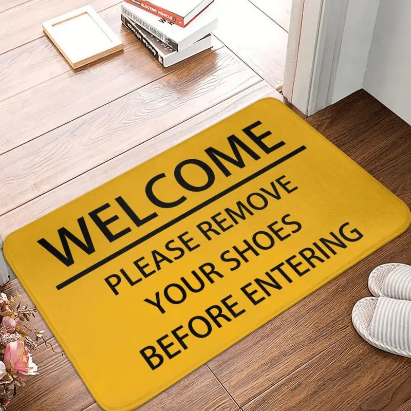 Please Remove Your Shoes Before Entering Front Floor Door Entrance Mats Indoor Kitchen Bath Doormat Balcony Carpet Rug