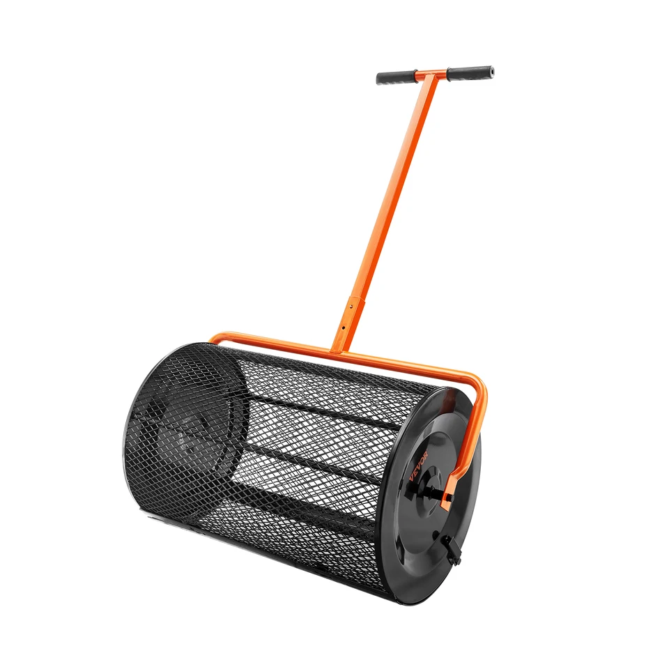 Adjustable 24 Inch Compost Spreader for Lawn and Garden