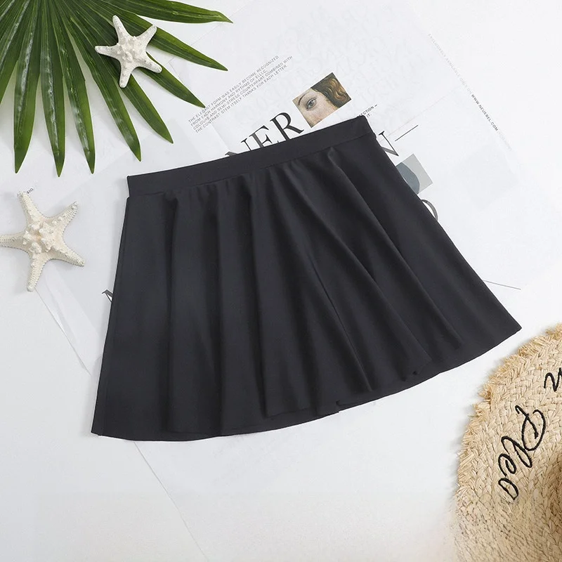 

Женская плавательная юбка с высокой талией, быстросохнущая, с защитой от солнца, отдельные брюки для фитнеса, раздельный гидрокостюм из нейлона, производство Китай