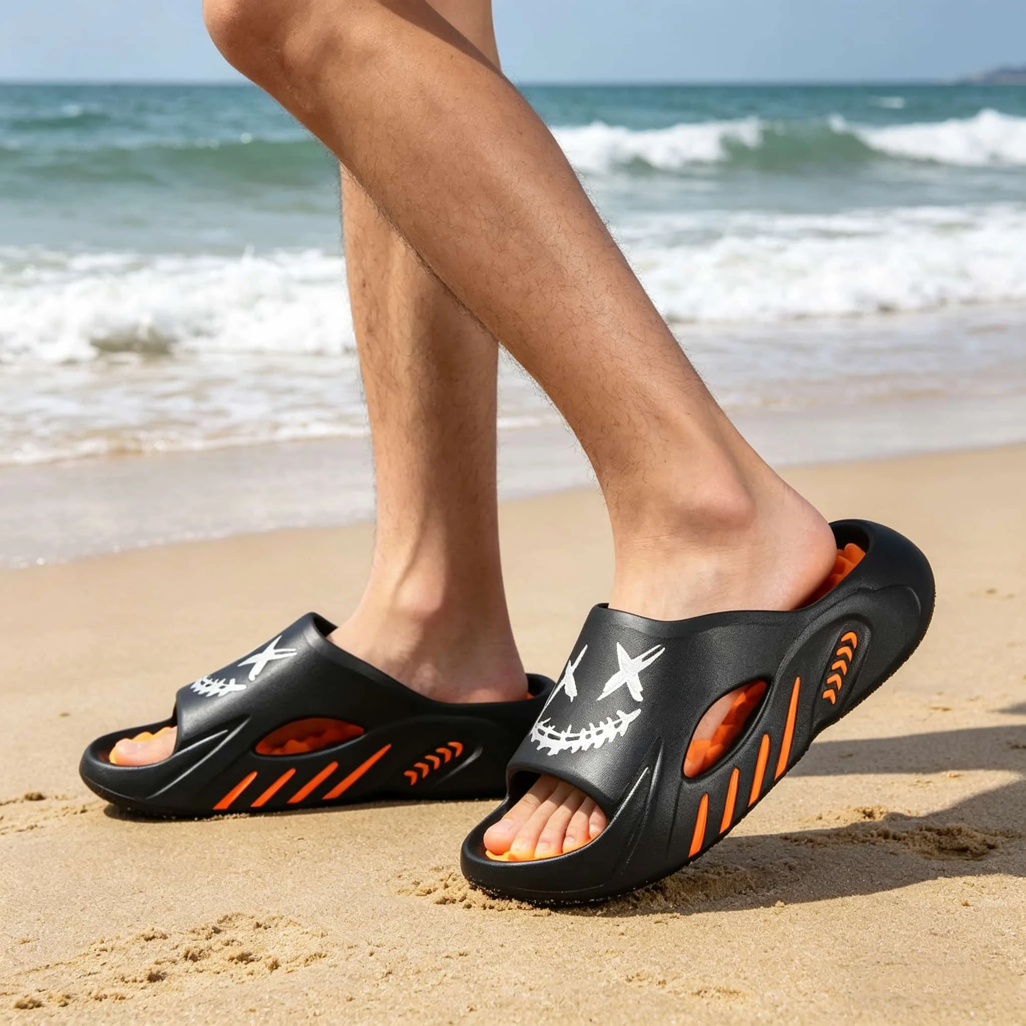 2026 New Men Slippers Women Shoes Summer Beach Slippers Luxury Brand Outdoor Indoor Eva Soft Flip Flops Male Anti-slip Shoes