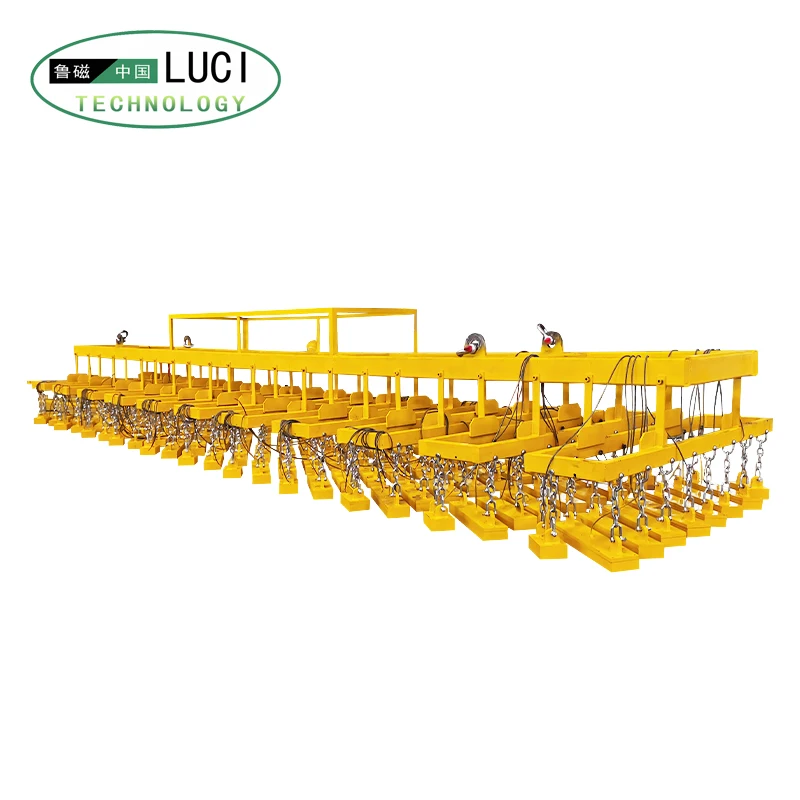 99 Chain Electric Permanent Magnet Lifter for Cutting Metal Sheet Unloading - Automated Plate Processing System