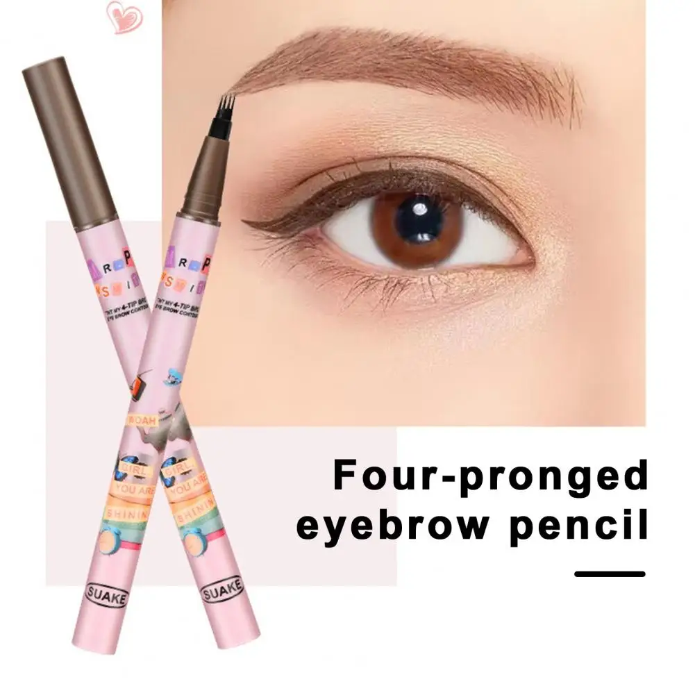 Microblading Eyebrow Tattoo Pen  Waterproof 4 Fork Tip Long Lasting Professional Fine Sketch Enhance Stencil Eye Brows Pencil