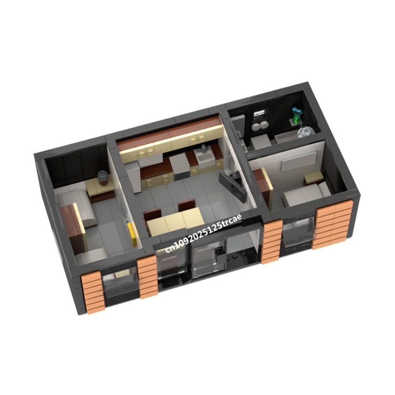 새로운 669피스 시티 핫 스트리트 뷰 모듈형 작은 컨테이너 하우스 모델 블록 DIY 창의적 아이디어 어린이 장난감 생일 선물