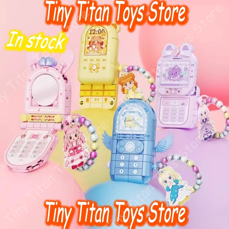 

Magic Princess Building Blocks Mobile Phone Set Assembly Toy Decorative Bracelet Cute Collectible Gift For Girls Kids Birthday