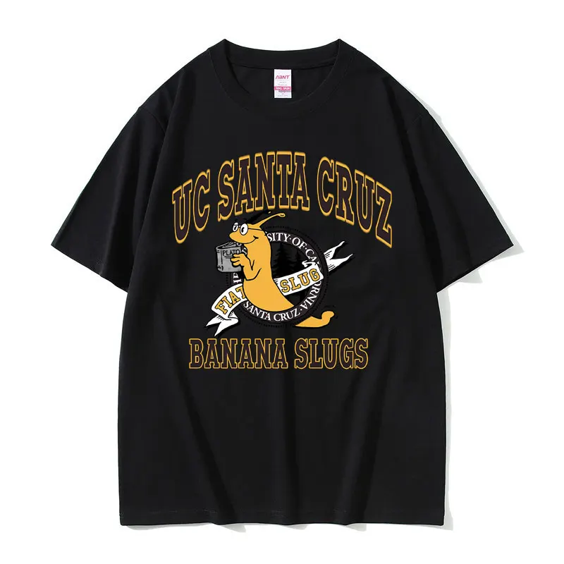 Camiseta informal holgada para hombre y mujer, camiseta del mismo estilo de Quentin Tarantino, director famoso, película Pulp Fiction, Jhon Travolta, Banana Slugs