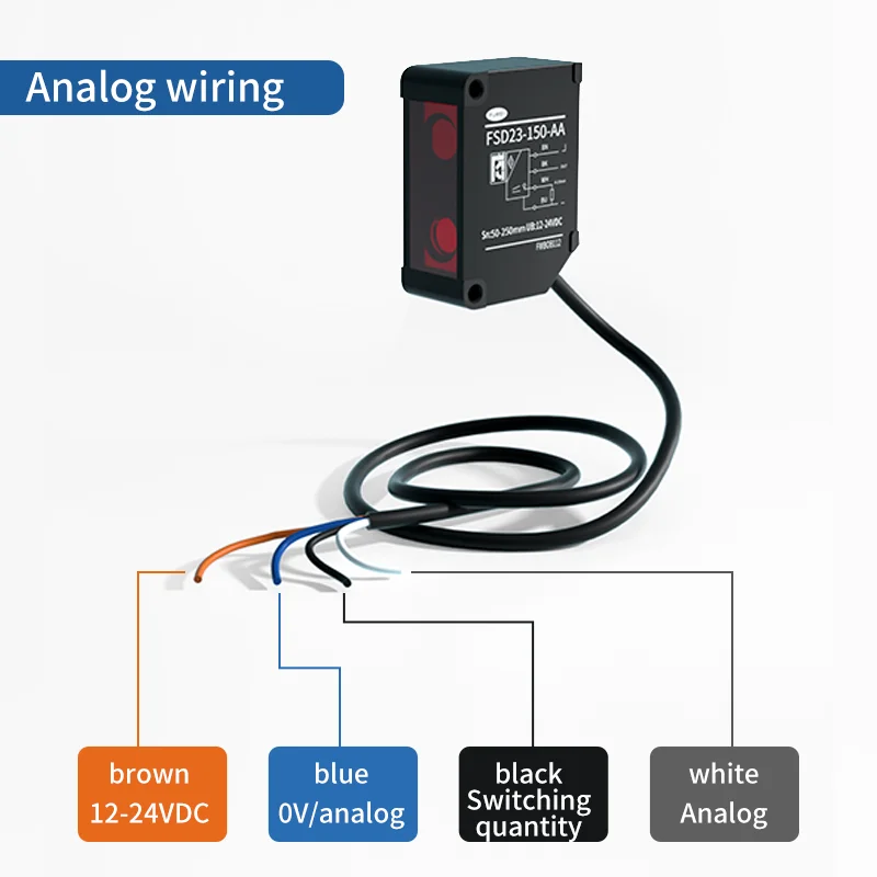 Imagem -05 - Tensão Analógica 0-10v Tela Digital Led Alumínio Alta Precisão 001 mm Sensor de Deslocamento a Laser Fuwei-fsd2315-av