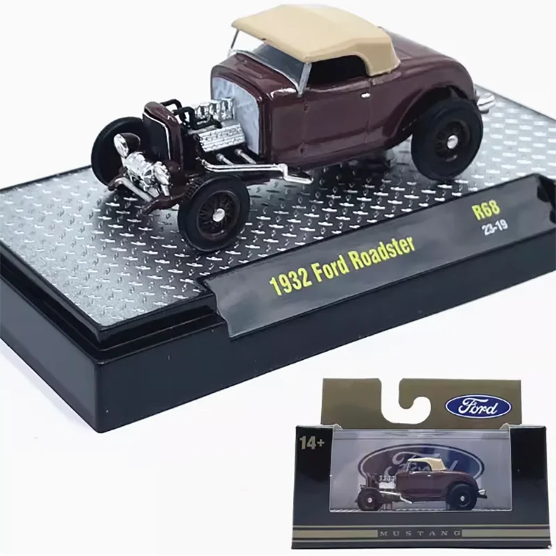 Diecast 1: 64 Scale 1932 Ford Roadster Classic Car Simulation Alloy Car Model Collection Display Toy Gifts