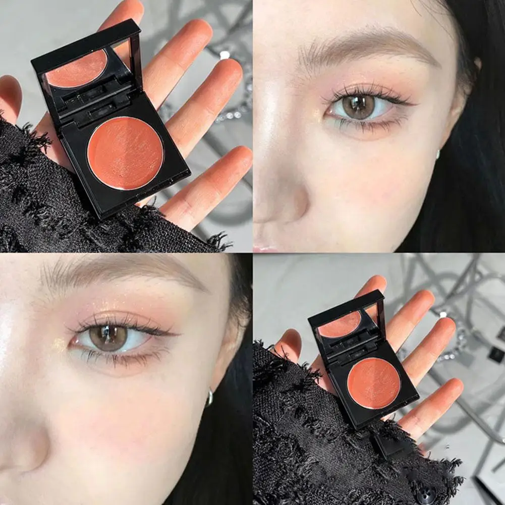 Girl Blush Monochrome Powder Blusher Cream Makeup Blush Blusher Cream Contour Cheek Makeup Blush Rouge Cosmetic Cheek Palet H4p3