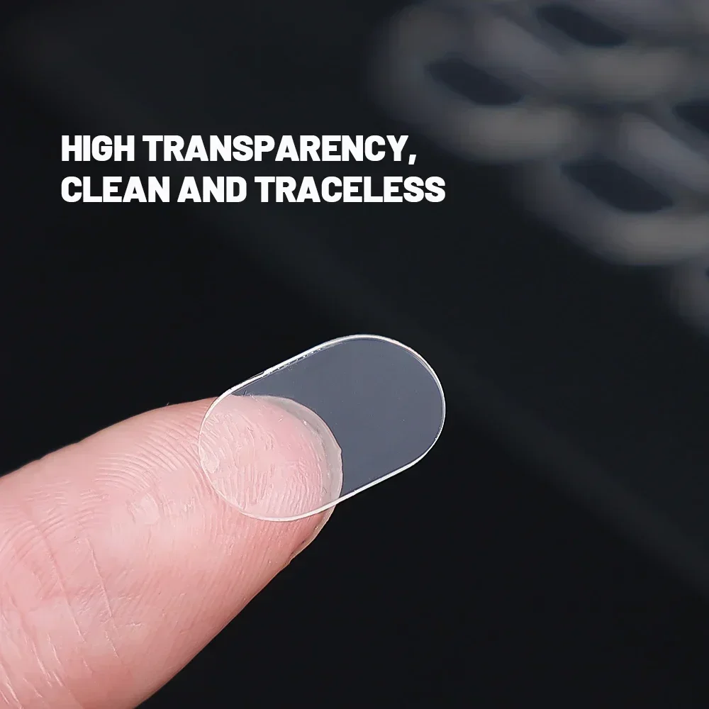 Clear Removable Gel Glue Dots Double Sided Gel Glue Pads  Action Figures Adhesive Mounting Dots Poster Wall Hanging Clear Sticky