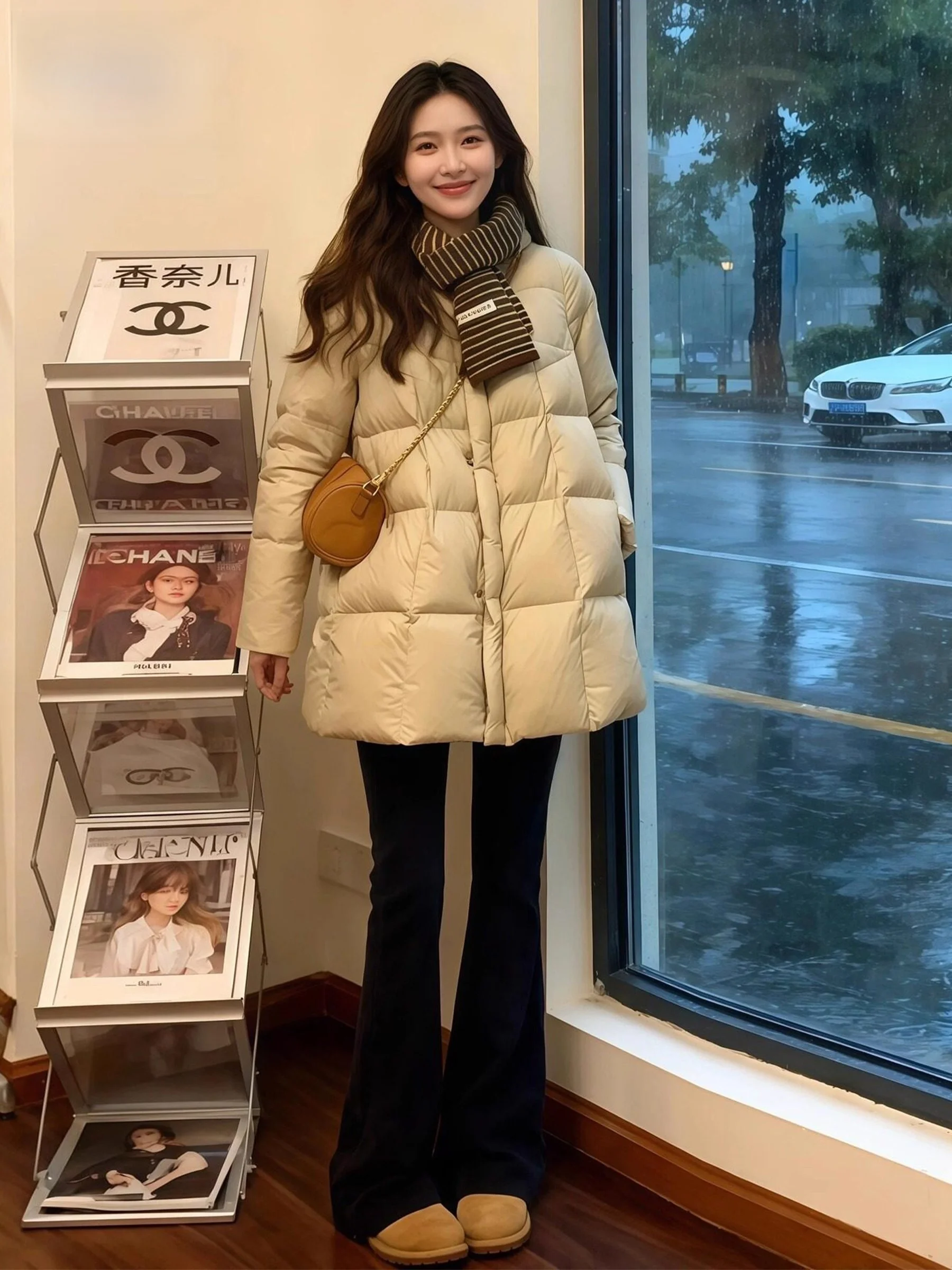 

Американские женские джинсы с высокой талией, на флисовой подкладке, облегающие, эластичные, повседневные, весна-лето, с расклешенными штанинами, средней посадки