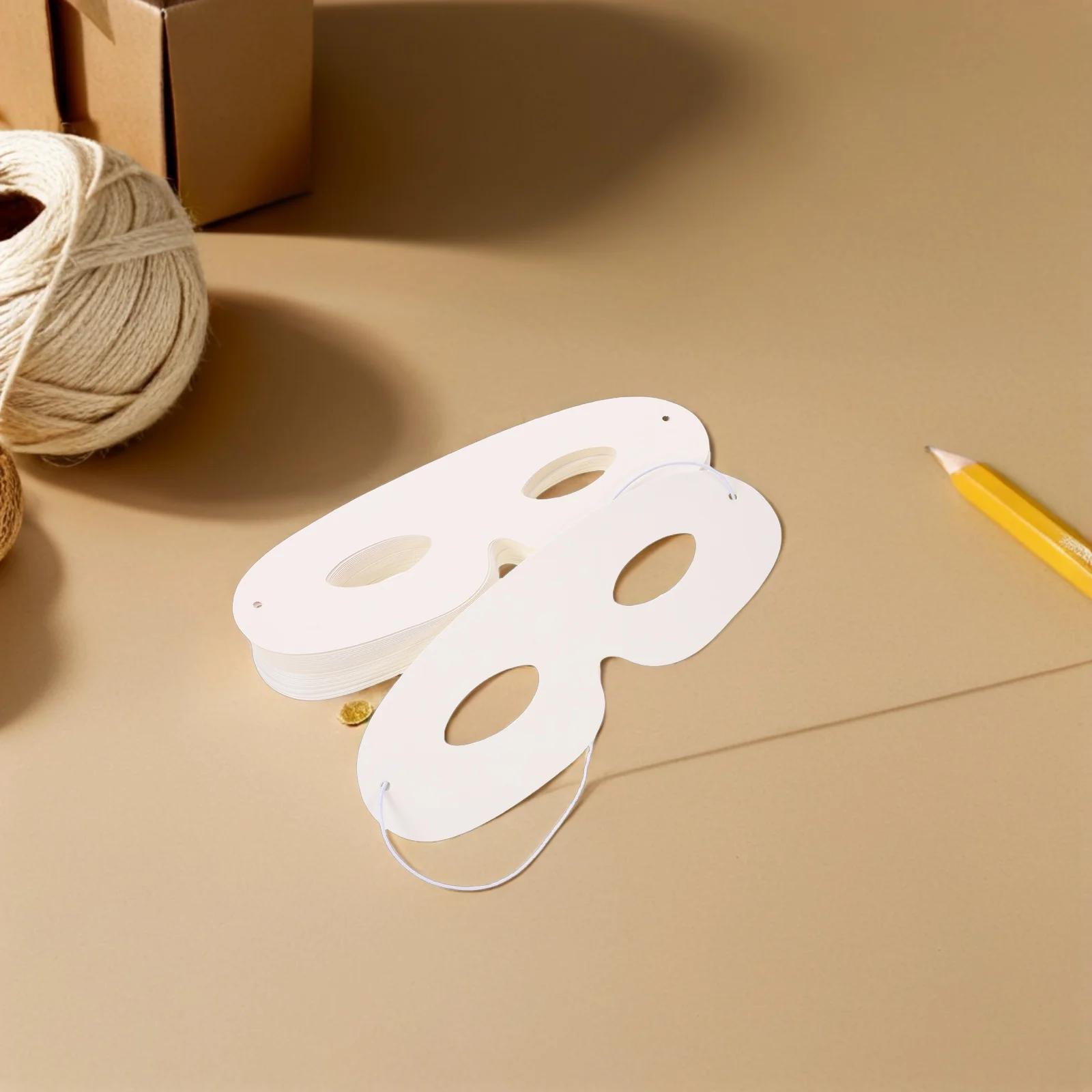 

40 Pcs Children's Graffiti Mask Decor Blank Face Masks to Decorate for Painting