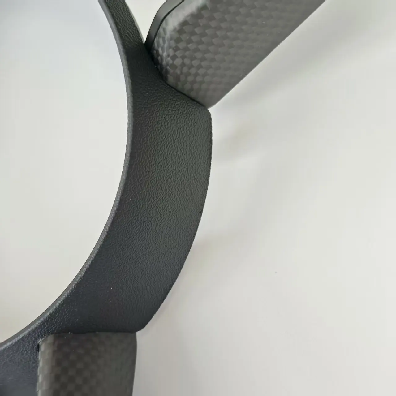 Black Decorative Frame for the Car Steering Wheel in GT Style with Blackening Effect