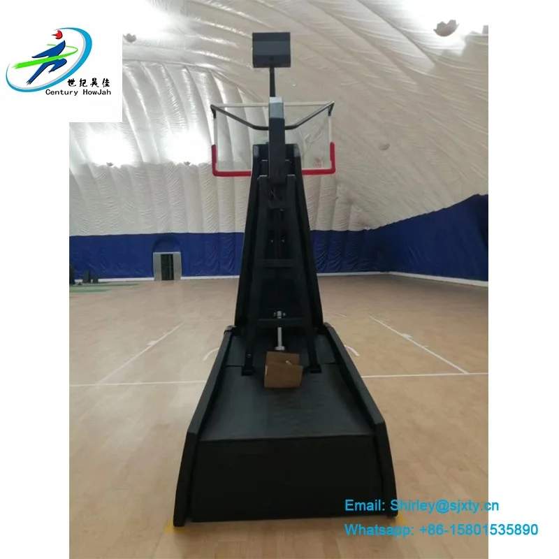 Dezhou Century Star Electric-Hydraulic Portable  Basketball Hoop Stand Indoor Moveable Basketballs Goal Stand view 2