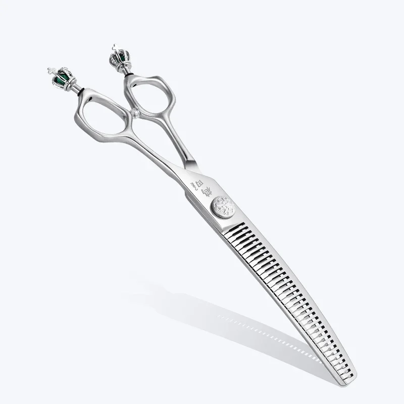 جمال الحيوانات الأليفة مقص طبيعي عظم السمك مقص منحني vg10 أسنان التجميل #1