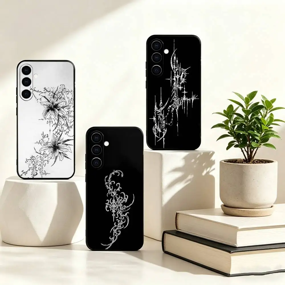 C-Cool C-Cyber sigil Art Phone Case For Samsung Galaxy A73,A72,A71,A70,A53,A52,A51,Others Soft Black Cover