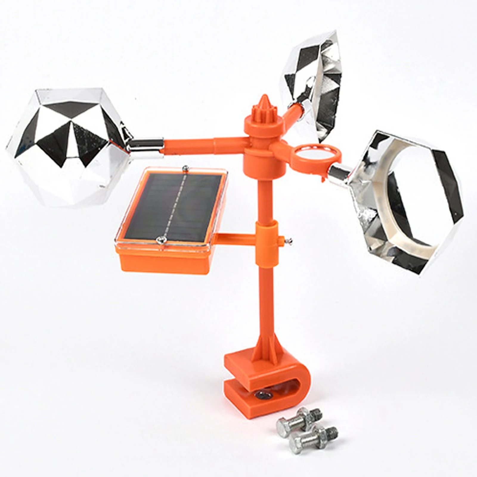 360° Rotating Solar Bird Repeller Waterproof Solar Energy Bird Repelling Device Reflector Farm Orchard Bird Scaring Device 1Set