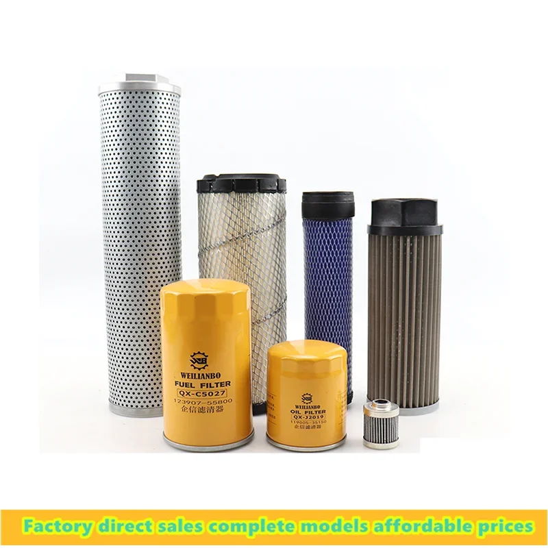 

For XCMG XE35U excavator oil diesel air filter element hydraulic oil inlet oil return filter element pilot filter element parts