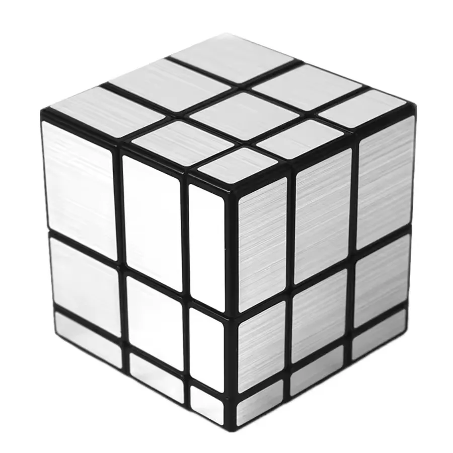 QIYI Cubo de espejo 3x3x3 pegatina Cubo mágico Cubos de rompecabezas de velocidad profesional juguetes educativos para niños espejo 3x3 Cubo mágico