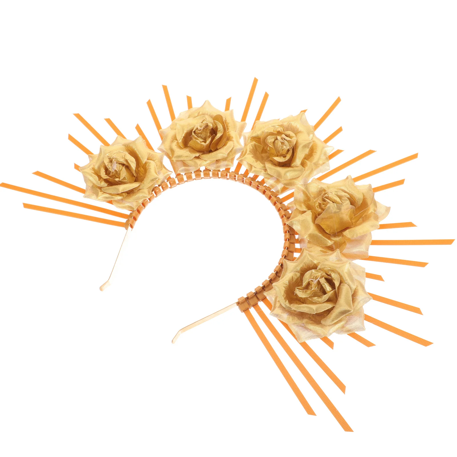 

Floral Headband For Women Goddess Hairpiece Party Wedding Festival Costume Prop Decorative Headdress Cosplay Accessory