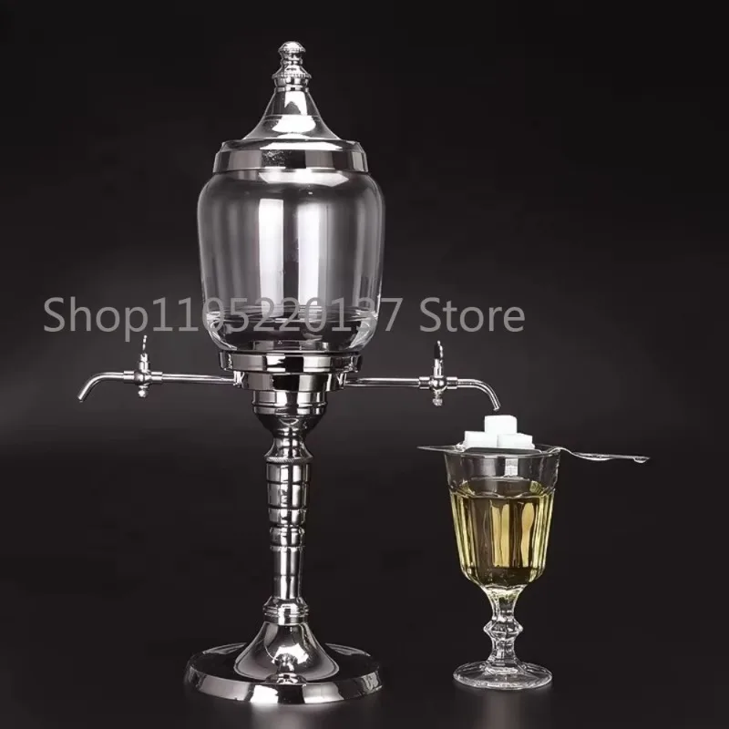 Promotion  Fountain Absinthe Beverage Dispenser Glass  Fountain with 4 Spout Drippers