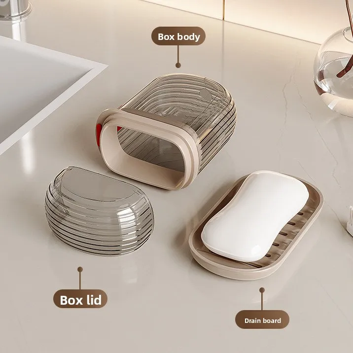 Travel Portable Soap Box, Drain, Carry with You, Soap Box with Lid, Waterproof Foreign Trade Storage Soap Box