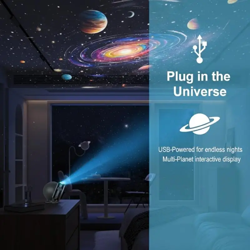 Ceiling Star Projector USB Dreamy Sky Light LED Lamp for Bedroom Wall Decor and Kids Room Photo Background
