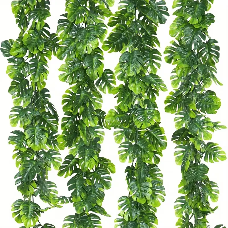 1/2/3/5 pièces de feuilles de tortue artificielles réalistes de haute qualité - Plante de simulation réaliste, décoration intérieure, idéale pour la Saint-Valentin