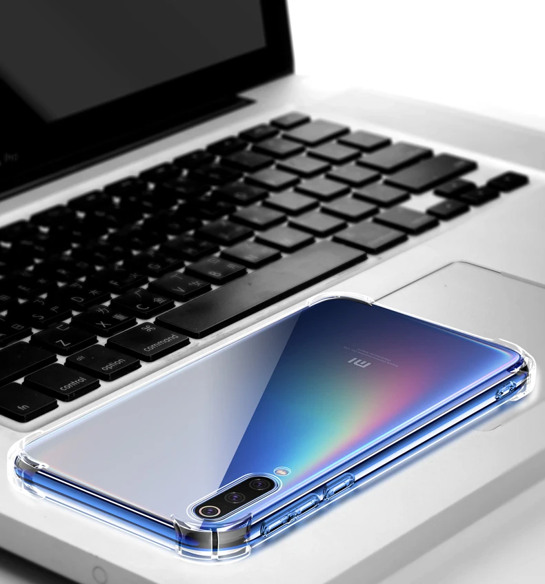 Shockproof Silicone Case For Xiaomi Mi 10 10 Ultra 10T 9 9T 8 Se Pro A1 A2 A3 Lite Clear Soft Cover Airbag Shell Transparent